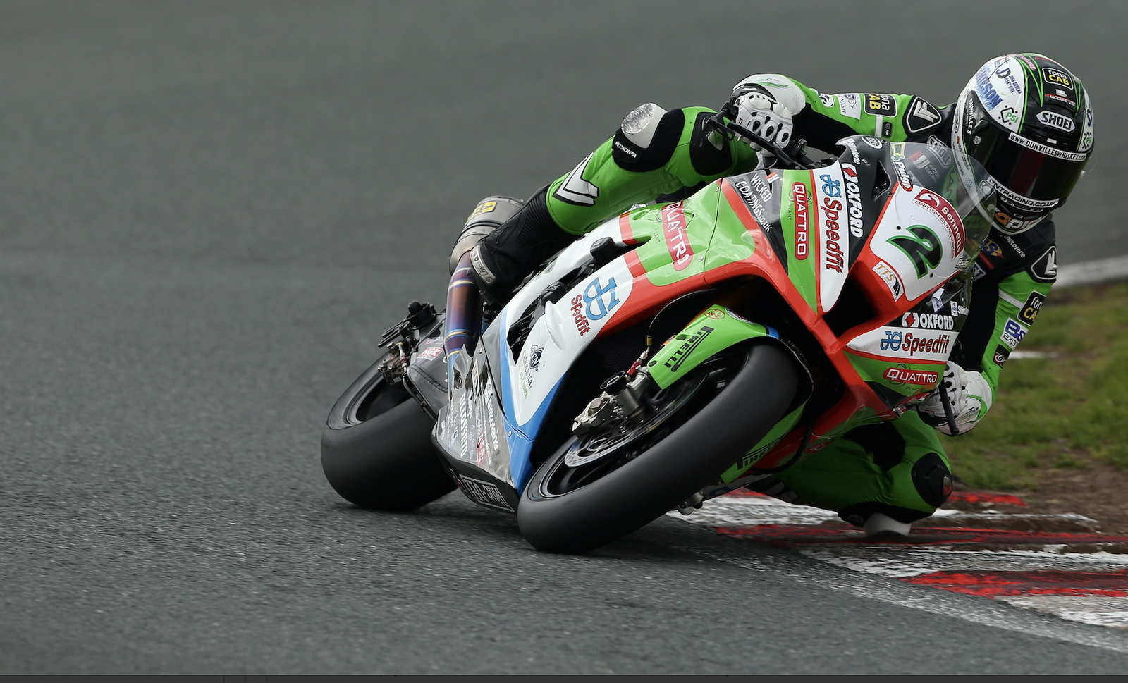 Barbera called in at Quattro Plant Kawasaki for Donington Park
